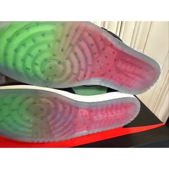 Nike Men's Air Jordan 1 High Zoom High Top Athletic Shoes Zen Green Size 8.5 - Picture 12 of 13